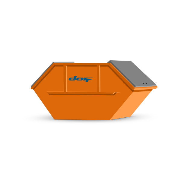 10 cbm Container mit Deckel für Aktenvernichtung Dorr Containershop